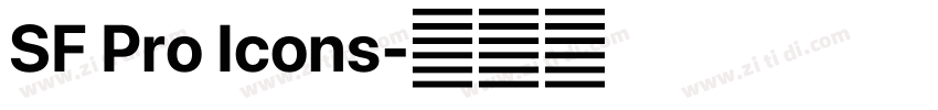 SF Pro Icons字体转换 SF Pro Icons字体转换